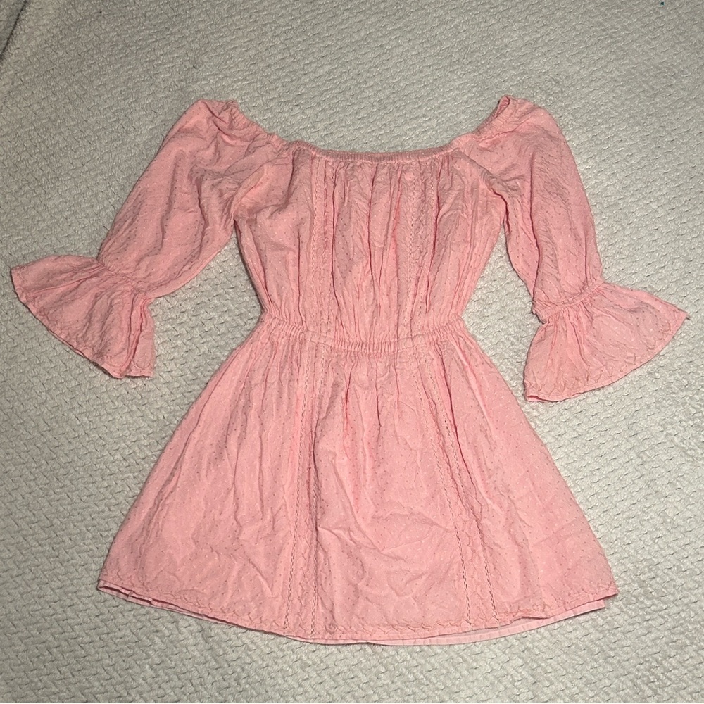 ❤️ 3/$15 Revolve Tularosa Pink Off-Shoulder Mini Dress, XS, fully lined